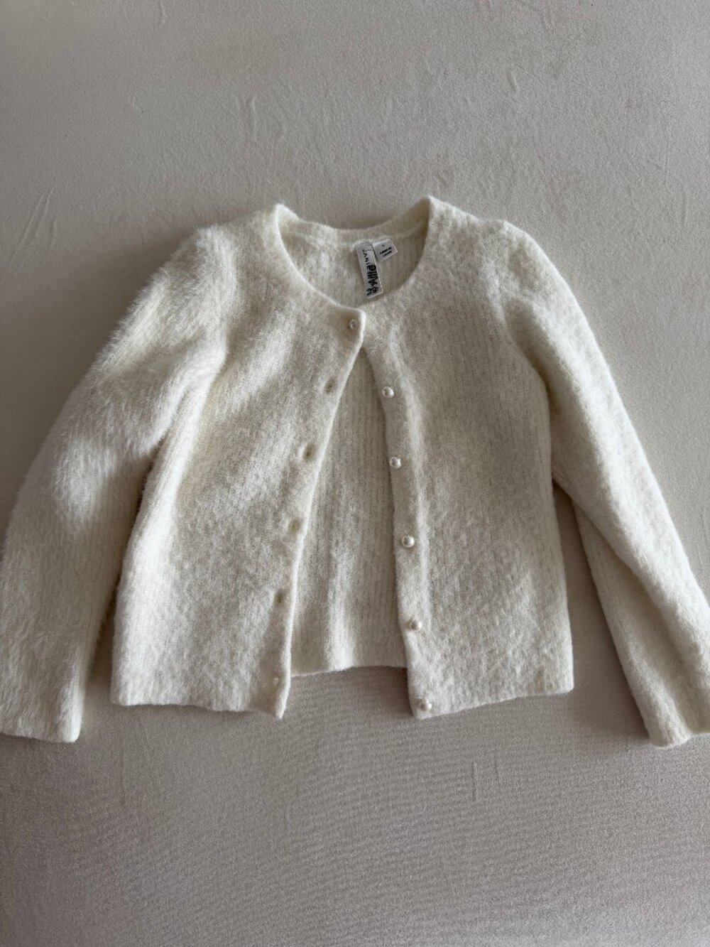 Janie and Jack White Cozy Cardigan Size 4